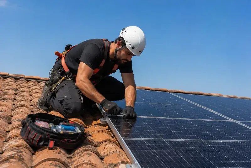 Maintenance et monitoring de panneaux solaires à Quéven